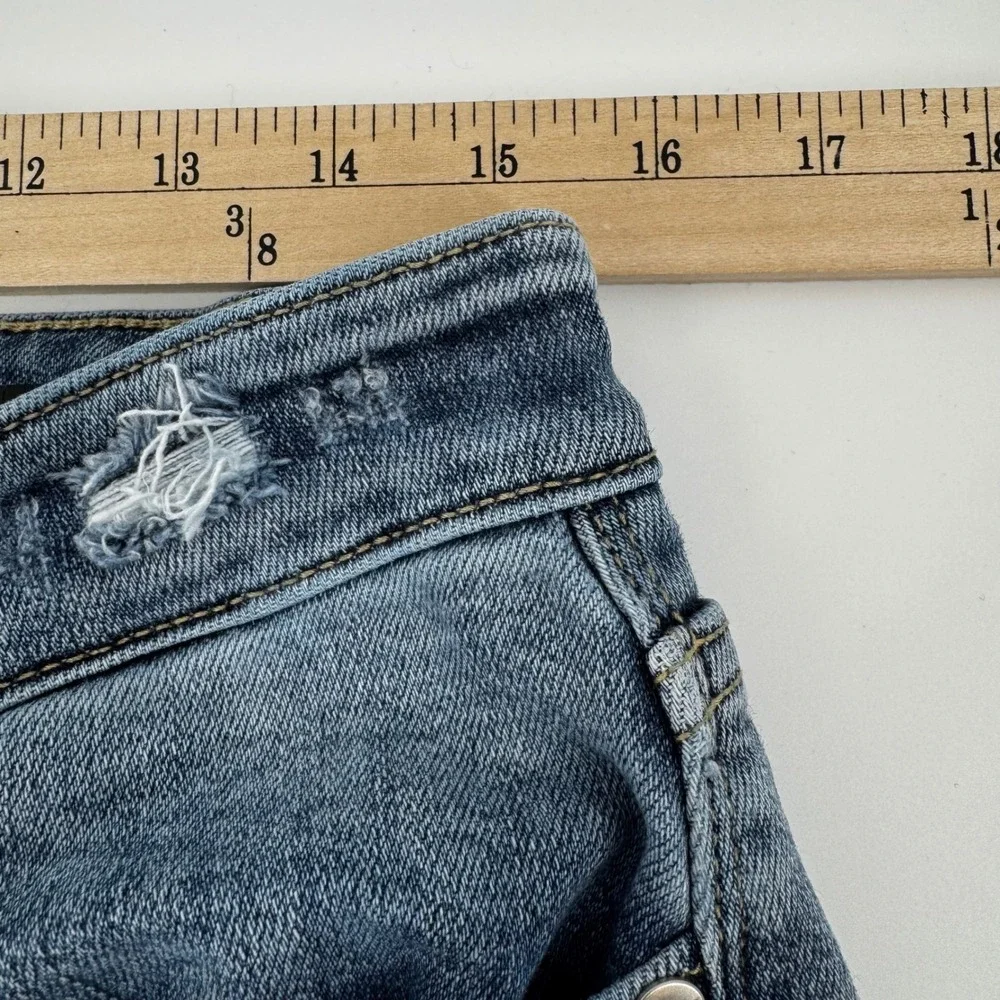 Judy Blue Straight Fit Jean Light/Medium Wash Denim Women 13/31 Boot Cut Stretch